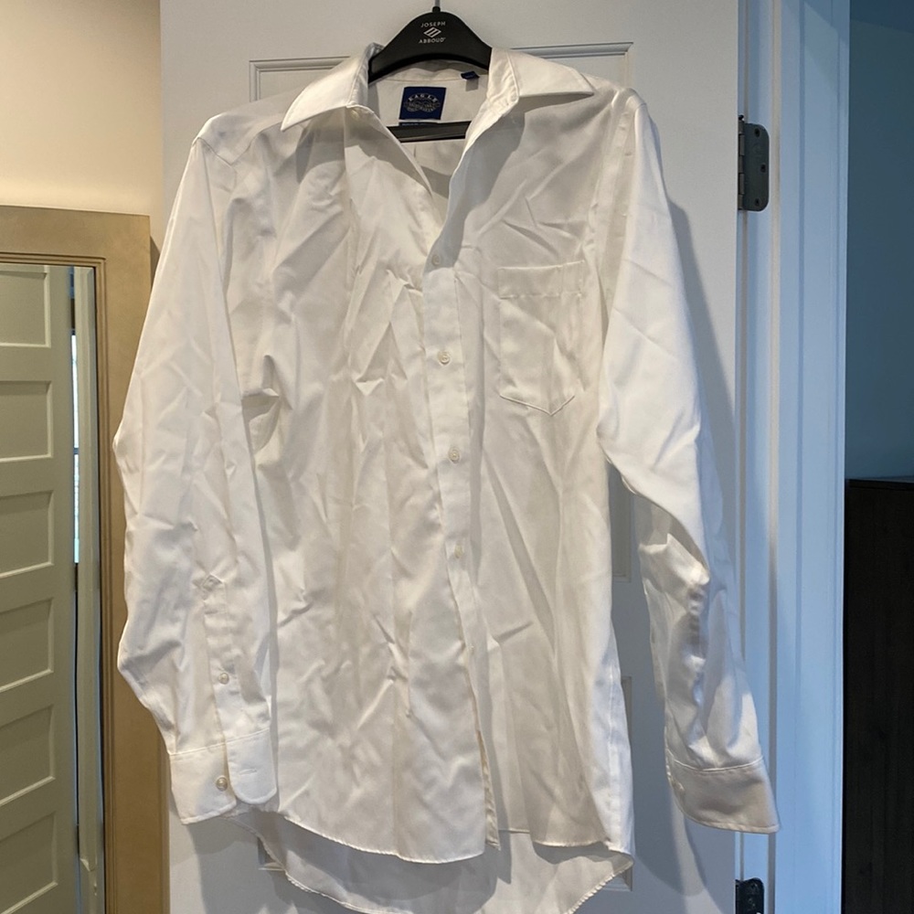 White mens collared shirt
